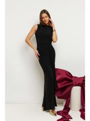 Made of emotion Sukienka w kolorze czarnym rozmiar: M. Czarne sukienki damskie Made Of Emotion, m, bez wzorów, bez kołnierzyka, bez ramiączek, maxi. Za 269.99 zł.