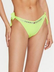 Tommy Hilfiger Dół od bikini UW0UW04497 Zielony. Zielone bikini damskie Tommy Hilfiger, bez wzorów. Za 99.99 zł.