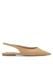 Nine West Sandały WFA2551-2 Beżowy. Brązowe sandały damskie Nine West, bez wzorów, ze skóry, bez obcasa, na płaskiej podeszwie. Za 109.99 zł.