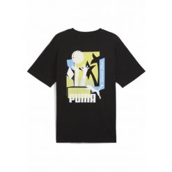 Męska koszulka sportowa Graphics Summer PUMA Black. Czarne t-shirty sportowe męskie Puma, na lato, l, z gumy, bez ramiączek, na fitness i siłownię. W wyprzedaży za 79.00 zł.