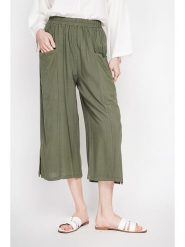 Le Jardin du Lin Spodnie w kolorze khaki rozmiar: 38. Brązowe spodnie materiałowe damskie Le jardin du lin, bez wzorów, z materiału, klasyczne, z standardowym stanem. Za 169.95 zł.