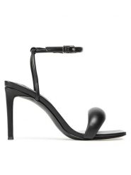 Steve Madden Sandały Entice SM11001844-02002-001 Czarny. Czarne sandały damskie Steve Madden, bez wzorów, ze skóry, bez obcasa, na szpilce. Za 329.99 zł.