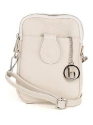 Lia Biassoni Skórzana torebka "Paglia" w kolorze kremowym na telefon - 15 x 20 x 1 cm rozmiar: onesize. Brązowe torebki klasyczne damskie Lia Biassoni, bez wzorów, z materiału, bez dodatków. Za 130.99 zł.