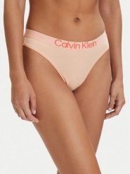 Calvin Klein Underwear Stringi LV00QD5292 Pomarańczowy jasny. Brązowe stringi damskie Calvin Klein Underwear, xs, bez wzorów, z bawełny. Za 79.99 zł.