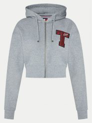 Tommy Jeans Bluza DW0DW20535 Szary Regular Fit. Szare bluzy bez kaptura damskie Tommy Jeans, xxs, z bawełny. Za 379.99 zł.