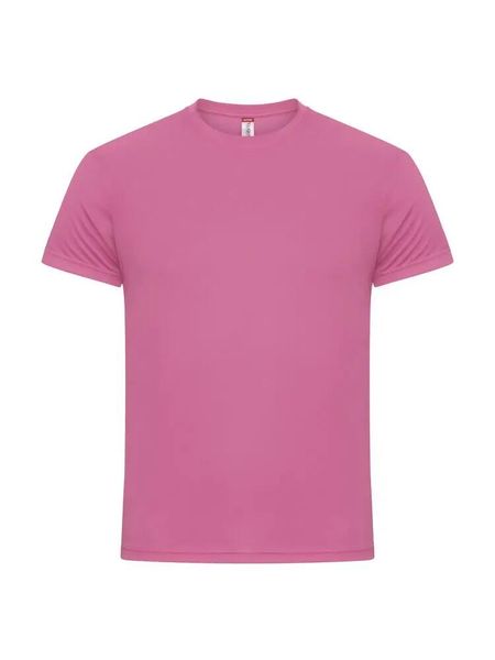 Clique Basic Active-T T-shirt męski - 100% poliester, spun dyed. Czerwone t-shirty męskie CLIQUE, l, bez wzorów, z dzianiny, bez kołnierzyka. Za 86.62 zł.