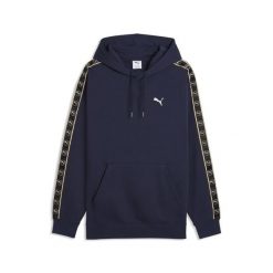 Męska bluza z kapturem Essentials Elevated Tape o luźnym kroju PUMA. Niebieskie bluzy z kapturem męskie Puma, m, z bawełny. Za 259.00 zł.