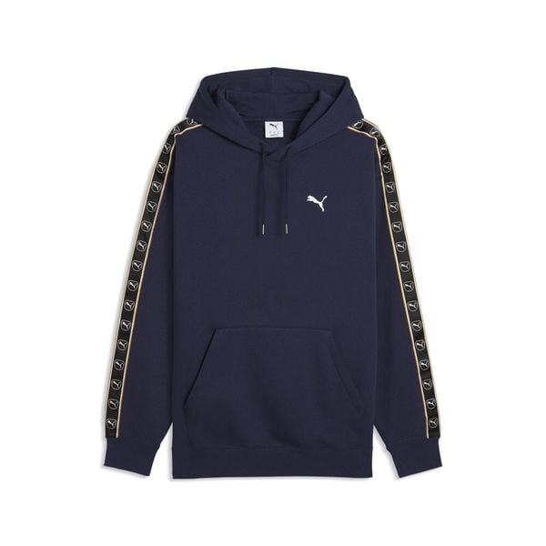 Męska bluza z kapturem Essentials Elevated Tape o luźnym kroju PUMA. Niebieskie bluzy z kapturem męskie Puma, m, z bawełny. Za 259.00 zł.