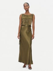 ViCOLO Sukienka wieczorowa TD0766 Khaki Regular Fit. Brązowe sukienki damskie ViCOLO, s, bez wzorów, z wiskozy, wizytowe, bez kołnierzyka, bez ramiączek. Za 279.99 zł.