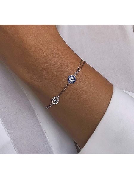 Eclat d'Argent Srebrna bransoletka z elementem ozdobnym rozmiar: onesize. Szare bransoletki damskie Eclat d'Argent, srebrne. Za 78.99 zł.