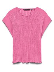 Vero Moda Bluzka w kolorze różowym rozmiar: XS. Różowe bluzki damskie Vero Moda, xs, bez wzorów, bez kołnierzyka, bez ramiączek. Za 67.09 zł.