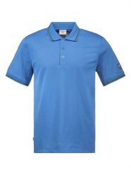 DOLOMITE Koszulka polo "Corvara" w kolorze niebieskim rozmiar: M. Niebieskie koszulki polo męskie Dolomite, m, bez wzorów, z materiału, bez ramiączek. Za 140.53 zł.