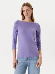 United Colors Of Benetton Bluzka 3GA2E16A1 Fioletowy Regular Fit. Fioletowe bluzki damskie United Colors Of Benetton, s, bez wzorów, z bawełny, bez ramiączek. Za 69.99 zł.