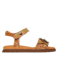 Sandały Laura Vita. Brązowe sandały damskie Laura Vita, bez wzorów, bez obcasa, na płaskiej podeszwie. Za 379.99 zł.