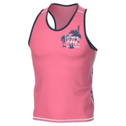 Koszulka sportowa bez rękawów męska Tank top EXTREME HOBBY TROPIC. Czerwone t-shirty sportowe męskie EXTREME HOBBY, m, z elastanu, bez ramiączek, na fitness i siłownię. Za 139.00 zł.