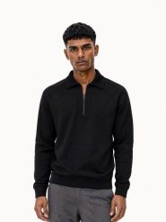 Bluza Le Coq Sportif Noel. Czarne bluzy bez kaptura męskie Le Coq Sportif, bez wzorów, z materiału, eleganckie, bez kołnierzyka, bez ramiączek. Za 581.50 zł.