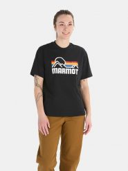 Marmot Koszulka "Coastal" w kolorze czarnym rozmiar: L. Czarne bluzki damskie Marmot, l, bez wzorów, bez kołnierzyka, bez ramiączek. Za 108.74 zł.