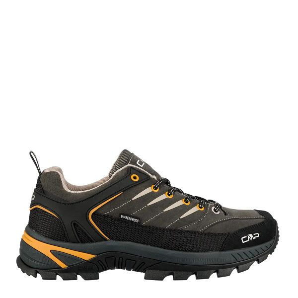 Buty trekkingowe męskie RIGEL 2.0 LOW skóra wodoodporne. Brązowe buty trekkingowe męskie CMP, z gumy, bez zapięcia, outdoorowe. Za 559.99 zł.