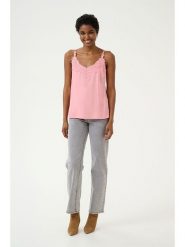 Cream Top "Anna" w kolorze jasnoróżowym rozmiar: 40. Różowe topy damskie Cream, bez wzorów, z koronki, bez kołnierzyka. Za 79.03 zł.