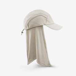 Czapka z daszkiem Forlcaz MT900 V2. Niebieskie czapki męskie FORCLAZ, bez wzorów, z materiału. Za 59.99 zł.