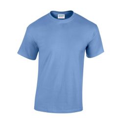 Ciężka Bawełniana Koszulka Unisex Dla Dorosłych. Niebieskie bluzki damskie Gildan, m, bez wzorów, z bawełny, sportowe, bez kołnierzyka, bez ramiączek. Za 30.99 zł.