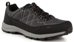 Buty trekkingowe dla meżczyzn Regatta SAMARIS LITE LOW. Czarne buty trekkingowe męskie Regatta, z gumy, bez zapięcia. Za 259.99 zł.