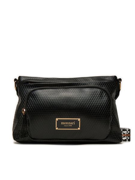 Monnari Torebka TORIMP0-24Z-BAG5700-KM20D000-R00 Czarny. Czarne listonoszki damskie Monnari, bez wzorów, ze skóry, bez dodatków. Za 109.99 zł.