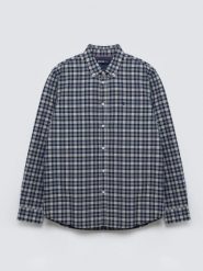 Koszula męska bawełniana w kratę granatowa Gibbineros 402. Niebieskie koszule męskie Big Star, l, bez wzorów, z bawełny, bez kołnierzyka, bez ramiączek. Za 229.99 zł.