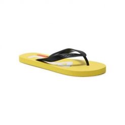 Japonki męskie Fila 101028860K. Żółte klapki i japonki męskie Fila, z materiału. Za 109.99 zł.