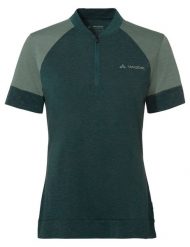 Koszulka damska Altissimo Q-Zip Shirt. Zielone topy sportowe damskie Vaude, bez wzorów, z materiału, bez ramiączek. Za 299.00 zł.