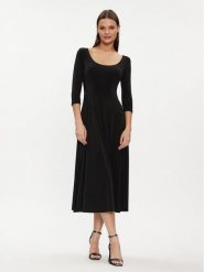 NORMA KAMALI Sukienka koktajlowa KK2273PL145001 Czarny Regular Fit. Czarne sukienki damskie NORMA KAMALI, l, bez wzorów, z syntetyku, wizytowe, bez kołnierzyka, bez ramiączek. Za 2,039.00 zł.