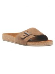 Comfortfusse Skórzane klapki w kolorze jasnobrązowym rozmiar: 41. Brązowe klapki damskie Comfortfusse, bez wzorów, z nubiku, bez obcasa. Za 234.95 zł.