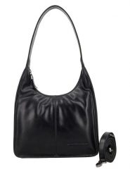 HIDE & STITCHES Skórzana torebka w kolorze czarnym - 30 x 33 x 8 cm rozmiar: onesize. Czarne torebki klasyczne damskie HIDE & STITCHES, bez wzorów, z materiału, bez dodatków. Za 252.99 zł.