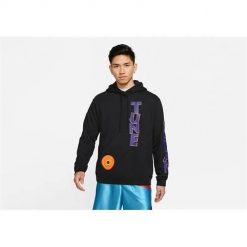 Bluza sportowa męska Nike Lebron X Space Jam A New Legacy. Czarne bluzy sportowe męskie Nike, bez wzorów, sportowe, bez kołnierzyka, bez ramiączek. Za 651.00 zł.