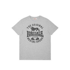 T-shirt Lonsdale Grinton. Czarne t-shirty męskie Lonsdale, xl, bez wzorów, z bawełny, bez kołnierzyka. Za 137.50 zł.