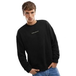 Męska bluza z bawełny organicznej Lifestyle Siroko Relax Black. Czarne bluzy bez kaptura męskie SIROKO, m, z bawełny. Za 211.00 zł.