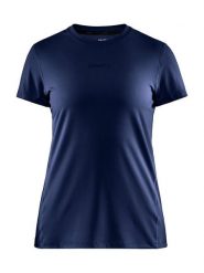 Craft Koszulka sportowa "ADV Essence" w kolorze granatowym rozmiar: L. Niebieskie bluzki sportowe damskie Craft, l, z materiału, bez kołnierzyka, bez ramiączek. Za 92.64 zł.