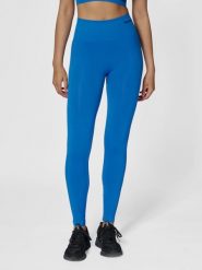 Damskie legginsy bezszwowe z wysokim stanem Hummel Tif. Niebieskie legginsy sportowe damskie HUMMEL, xs, bez wzorów, z materiału, z podwyższonym stanem, na fitness i siłownię. Za 168.00 zł.