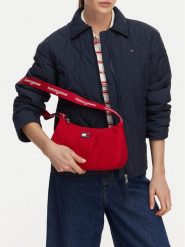 Tommy Jeans Torebka Tjw Ess Daily Shoulder Bag AW0AW18768 Czerwony. Czerwone torebki klasyczne damskie Tommy Jeans, bez wzorów, z jeansu, bez dodatków. Za 249.99 zł.