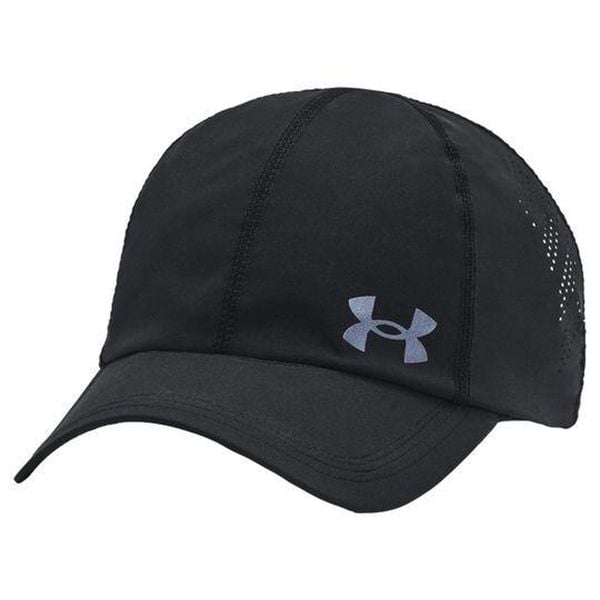 Czapka z daszkiem męska Under Armour Launch Adjustable Cap. Czarne czapki męskie Under Armour, bez wzorów, sportowe. Za 91.10 zł.