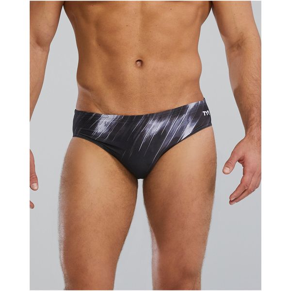 Spodenki pływackie TYR M DE BRIEF CYC. Szare kąpielówki męskie TYR, m, bez wzorów, do pływania. Za 199.99 zł.