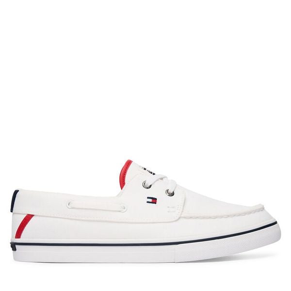 Tenisówki Tommy Hilfiger. Białe trampki i tenisówki męskie Tommy Hilfiger, bez wzorów, bez zapięcia. Za 315.99 zł.