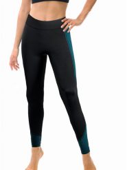 Controlbody Legginsy sportowe w kolorze czarno-niebieskim rozmiar: S/M. Czarne legginsy damskie Controlbody, m, bez wzorów, z materiału, z podwyższonym stanem, outdoorowe. Za 65.85 zł.