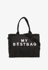 Czarna Torebka Typu Shopper z Plecionki Sevisha. Czarne shopper bag damskie Renee, bez wzorów, z jeansu, bez dodatków. Za 79.99 zł.