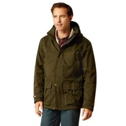 Izolowana parka Ariat Rhodium H2O. Zielone parki męskie Ariat, bez wzorów. W wyprzedaży za 1,615.90 zł.