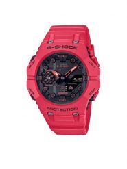 G-Shock Zegarek GA-B001-4AER Czerwony. Czerwone, cyfrowe zegarki męskie G-Shock. Za 479.99 zł.