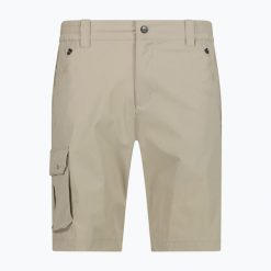 Spodenki męskie CMP 31T5637 Bermuda. Brązowe szorty męskie CMP, z elastanu, bez kołnierzyka. Za 179.99 zł.