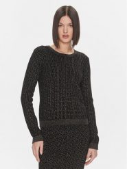 Liu Jo Sweter MF3431 MA49I Czarny Regular Fit. Czarne swetry klasyczne damskie Liu Jo, s, z wiskozy, bez kołnierzyka. Za 799.99 zł.