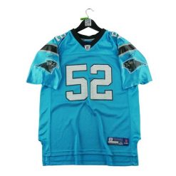 Second life - Koszulka męska Reebok NFL Carolina Panthers - Stan bardzo dobry. Niebieskie t-shirty sportowe męskie Reebok, m, bez ramiączek, do piłki nożnej. Za 170.36 zł.