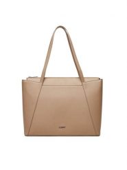JENNY Torebka C-JEN-H-001-08 Beżowy. Brązowe torebki klasyczne damskie Jenny, bez wzorów, z materiału, bez dodatków. Za 149.99 zł.
